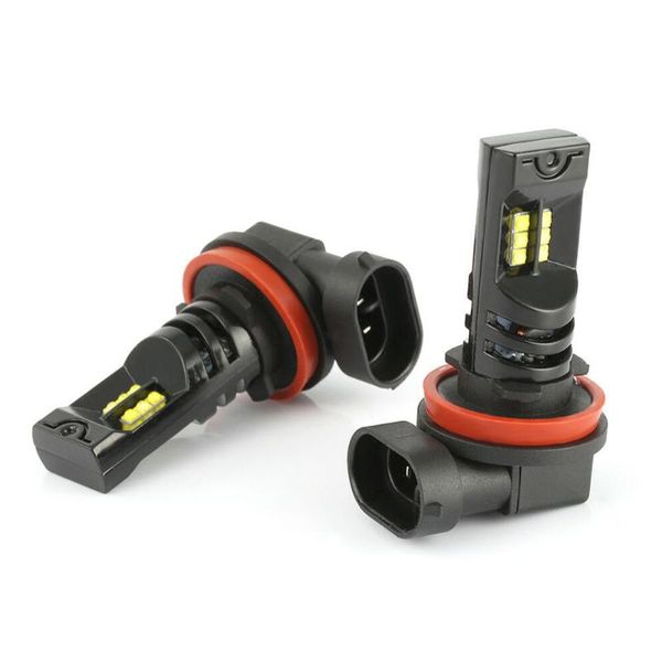 

1pair plug and play bulb traffic safety headlight driving lamp led daytime running accessories car universal fog light auto