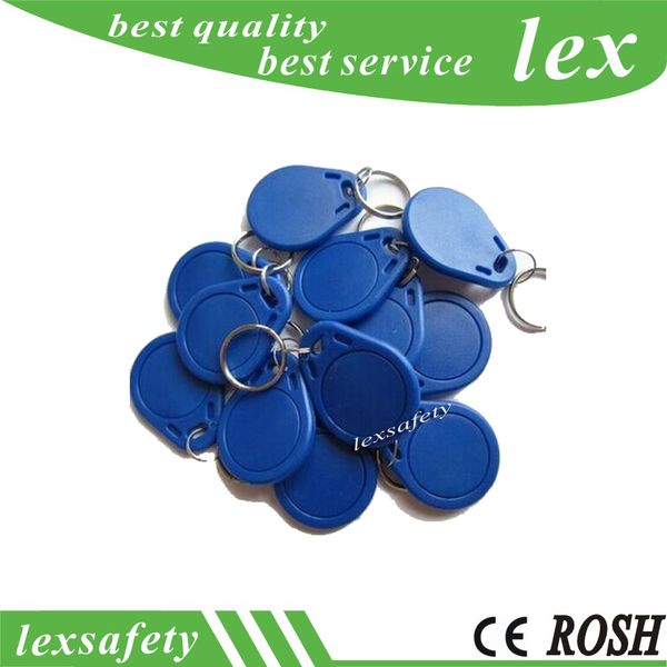 100 pçs / lote 125KHz EM4100 TK4100 ID chave de chave impermeável RFID RFID KeyFobs para venda segurança Proximidade Chave Fobs China