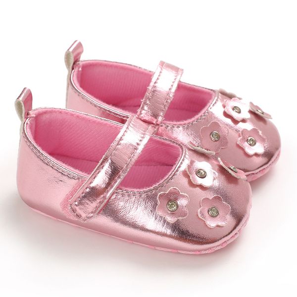 

e&bainel new fashion baby girls baby shoes newborn first walker 3d flower leather infant princess soft sole anti-slip shoes