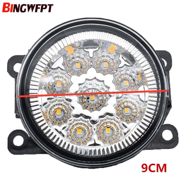 

2pcs 90mm led light fog lamps white yellow car exterior accessories for sx4 saloon gy 2007-2014