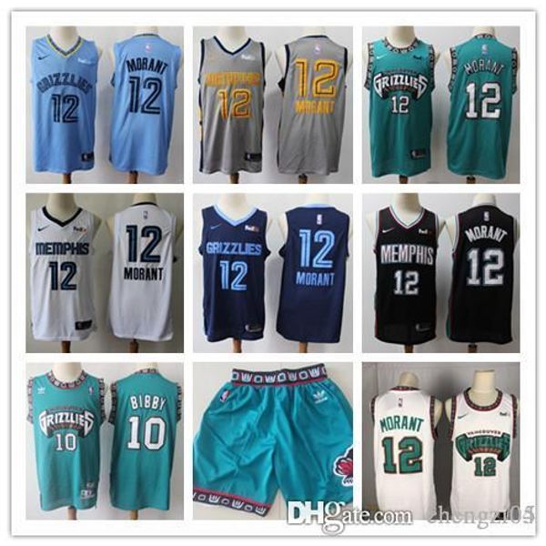 

Мужские Мемфис Гризли 50 Брайант Ривз 10 Майк Бибби 12 Джа Морант Баскетбольные Шорты Баскетбольная Майка