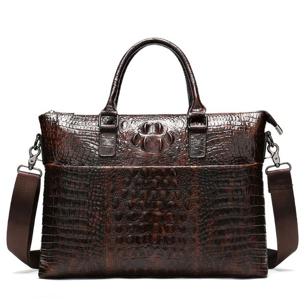 

men's vintage leather briefcase 14in laptote shoulder bag crossbody business handbag