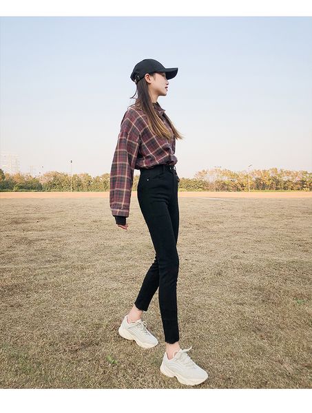 

black light color temperament fe lady pants, Blue