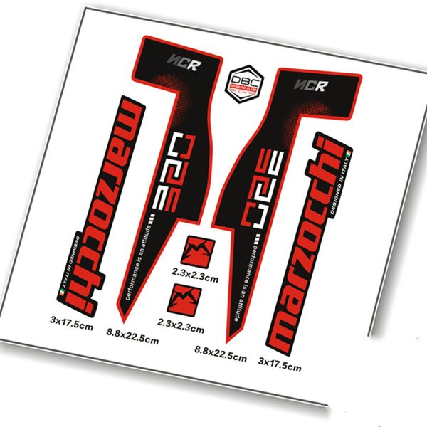 

mountain bike bicycle front fork set replacement stickers for mtb marzocchi 350 ncr race cycling decals