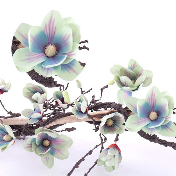 

artificial magnolia flower garland vine rattan hanging home wedding party decor