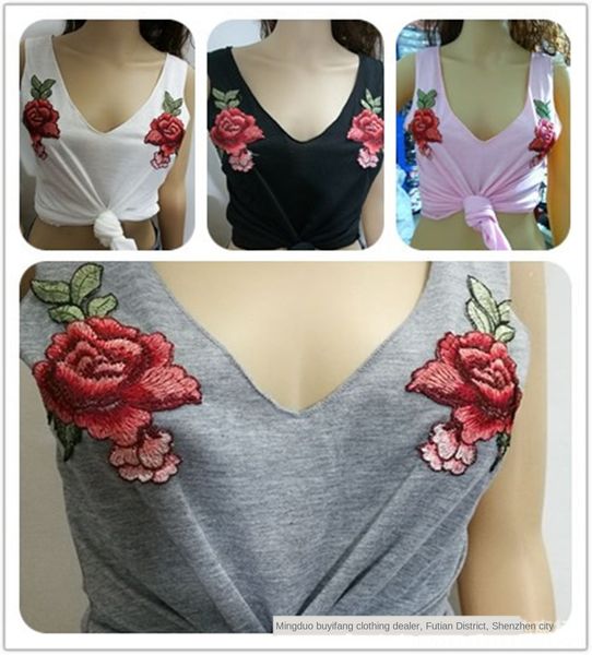 

все-матч женская ремень вышитые all-матч рубашка подтяжк женская слинг топ вышивка вышивка вышитая верхняя рубашка подтяжк, White