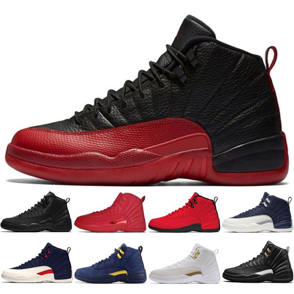 

2019 new 12s 12s winterizewntr gym red michigan mens basketball shoes the master flu game taxi class of 2003 12 men sports sneakers designer