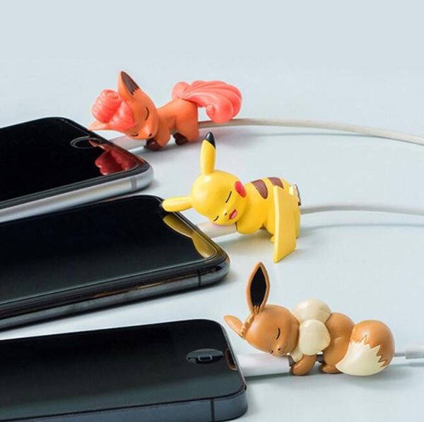 

20 шт. Спящего Животного Укус USB Зарядное Устройство Телефона Защитная Крышка Мини