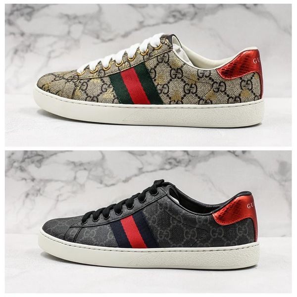 

2020 new ace sneakers canvas tiger black mens designer shoes for men paris sports womens sneaker luxury trainers chaussures size 36-44