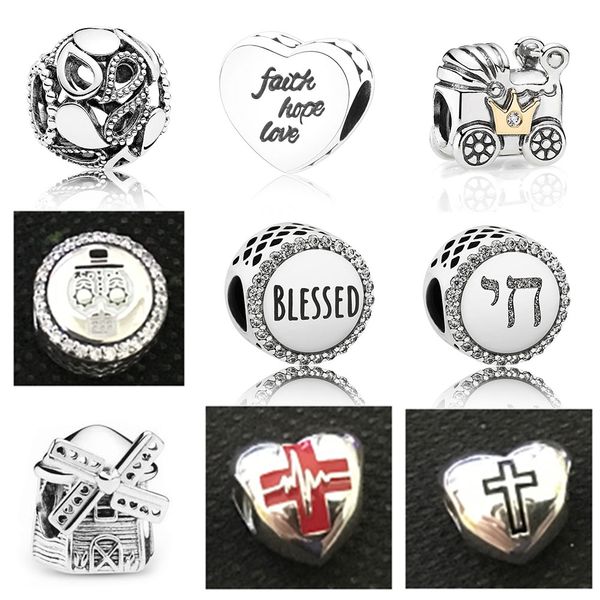 

new 100% 925 sterling silver pandora bead 796460 eng792015_7 791209cz eng792016cz 792016cz 798126, Black