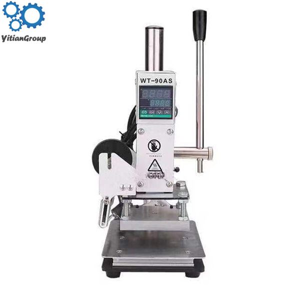 

logo manual foil stamping machine press embossed tool leather pu wood pvc paper brand bronzing tool heat stamper