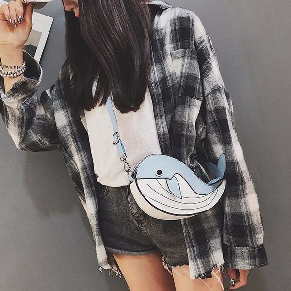 

2020 new style cartoon cute adorkable small whale shoulder bag women's shoulder bag clutch