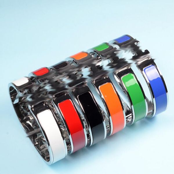 

мода женщин красочные эмалированные браслет по хирургической нержавеющей стали alphabet h браслет 316l титана стальной браслет бесплатная до, Black