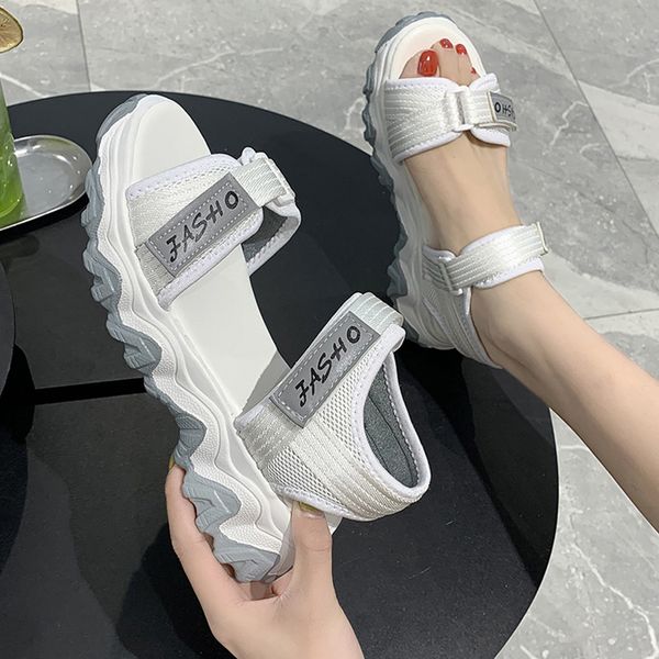 

summer shoes woman sandals women's beach student sports platform female sandals fashion sandalia mujer shoes for women, Black