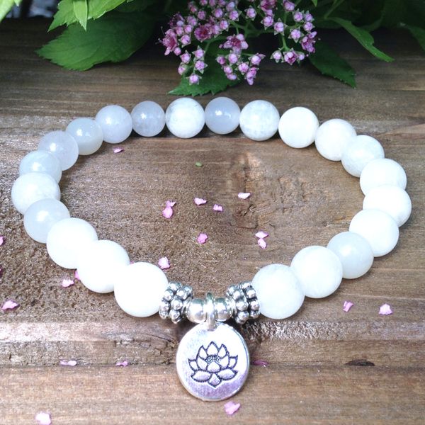 

опова 8 мм grade moonstone лоо наѬђне мала baracelet коѬона акѬ йога бѬале healing дл, Golden;silver