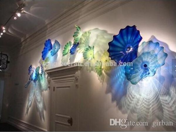

decorative wall art glass plates manufacturers multicolor murano glass hanging plates wall art customized color size