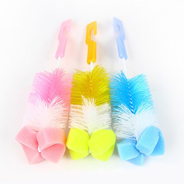 

random color travel baby pacifier brush accessories home diy sponge bottle durable cleaning wiper