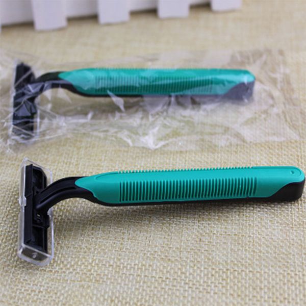 Men Twin Blades Plastic Travel Portable Face Care Manual Hotel