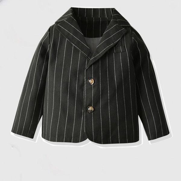 

new kids boy jackets striped suit kids coats children outerwear autumn spring 9bbt026, Blue;gray