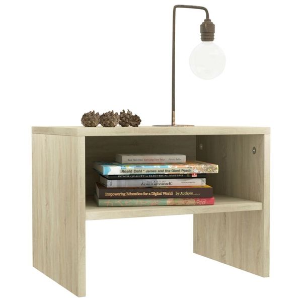 

sonoma oak bedside tables 2 pcs 40x30x30 cm in chipboard
