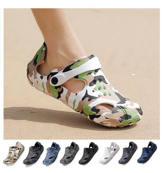 

2020 sandals mens shoes summer mens beach sandals outdoor zuecos men slippers sandalias hombre size 39-47 zapatos hombre, Black