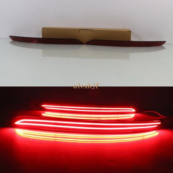 

july king car led brake lights case for hyundai elantra 2017-2019, led light guide brake light + night running warning lights
