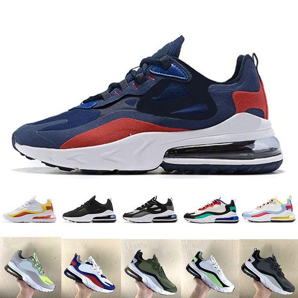 

2019 react men women running shoes bauhaus optical oreo triple black white designer mens trainers breathable sports sneaker size 36-45, White;red