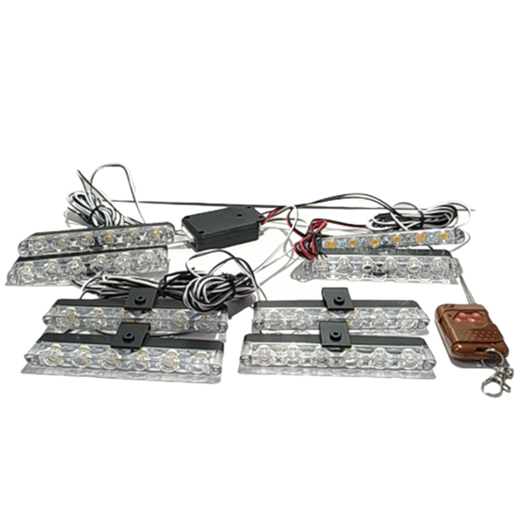 

vvtkk 6x8 led strobe предупреждение свет свет мигающие огни пожарные ambulance белый желтый красный синий cartruck daylight