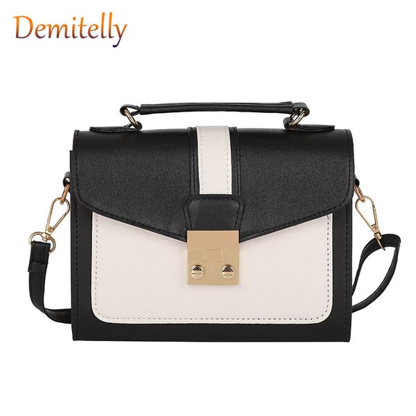 

quality pu leather women bag 2020 simple mini smal square bag geometric flap crossbody fashion solid chain shoulder