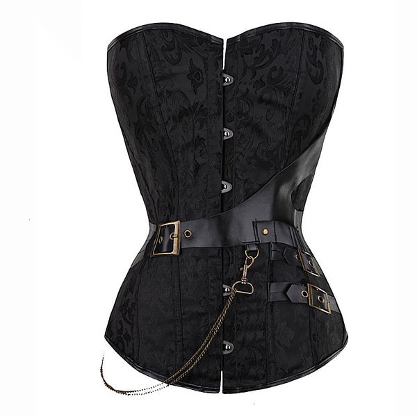 

fashion design 2 colors choice waist everyday trainer brocade gothic corselet bustier steampunk corset plus size s 6xl 907, Black;white