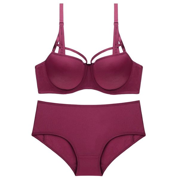 

9229 new style comfortable soft cotton cup underwear bra set, Red;black
