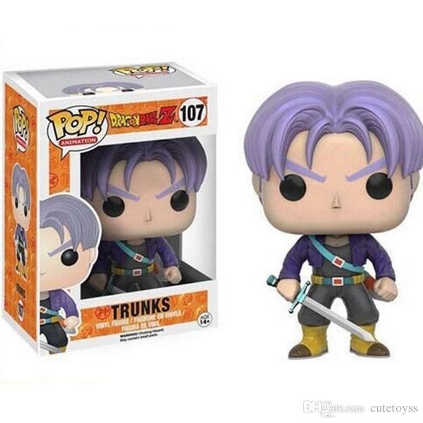 

wholesales dhl shipping funko pop dragon ball trunks vinyl action figure with box toy gift doll