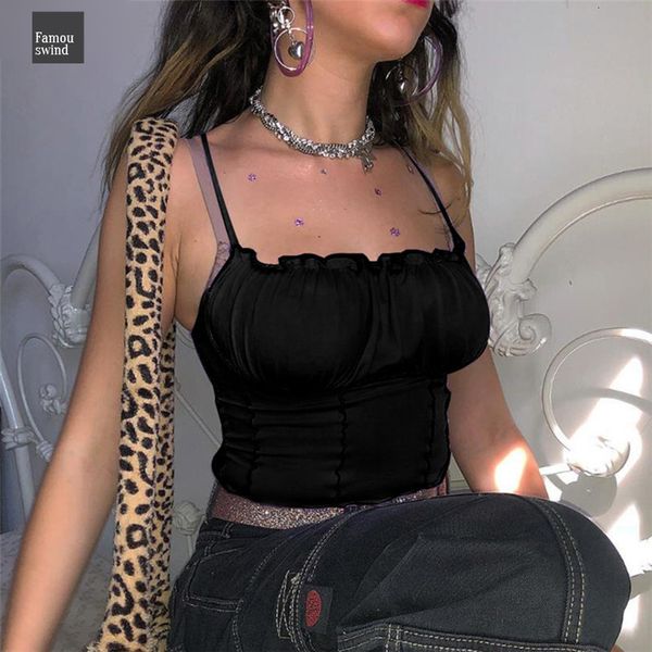 

женская crop топов sexy повседневного sling тонкого top весна лето рукава трусики solid обрезанного top 2019 new, White