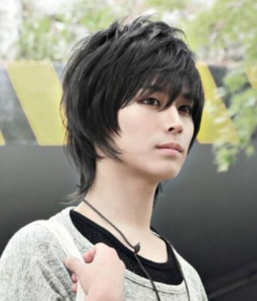 Ll Hot Sell Free Handsome Boys Wig New Korean Fashion Short Men