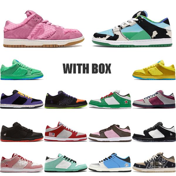 

2020 grateful dead pink bears конструктор аутентичные низкий коренастый dunky кроссовки valentine day panda pigeon mens женщины тренеры скей, White;red