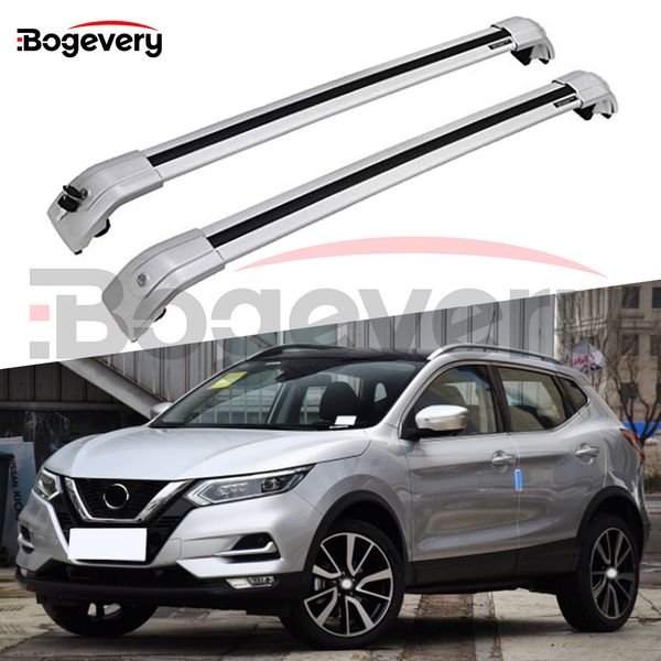 

new silver baggage crossbar cross bars roof racks rail fit for nissan qashqai 2018 2019
