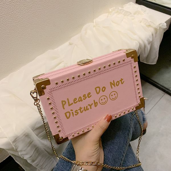 

box bags for women 2019 letter retro handbags women bags designer new square shoulder messenger chain girls purse sac