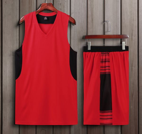 

good basketball sets sport jersey new style 27, Black;red