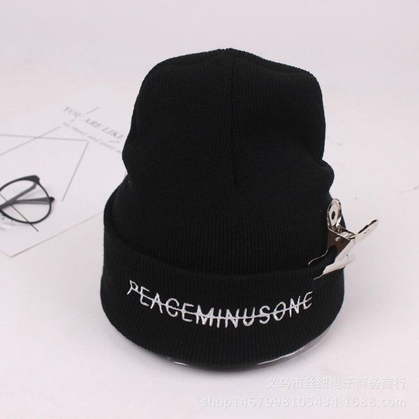 

black hat kpop bigbang gd g dragon peaceminusone knit hat beanie cap clip