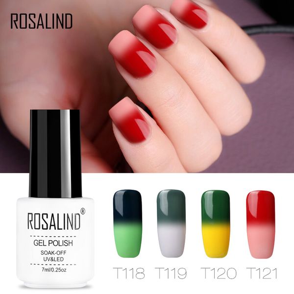 

rosalind gel 1s t101-130 colors temperature changing nail polish semi permanent uv&led long-lasting gel varnishes lacquer