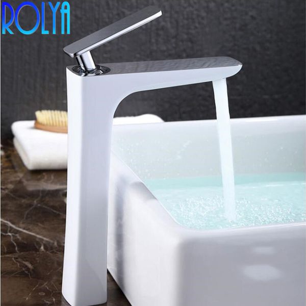

rolya новый дизайн whitechrome бассейна кран бортике wash ванной миксера