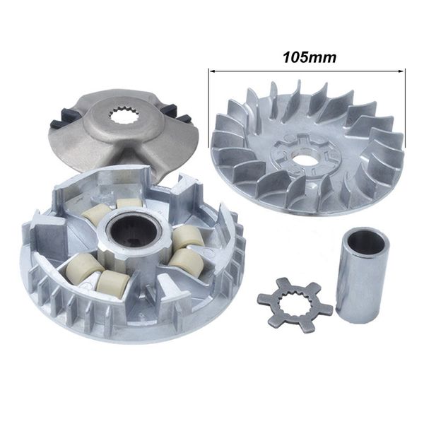 

motorcycle front drive clutch variator pulley assembly for yamaha zy100 jog100 100 rsz100 bws100 scooter engine spare parts