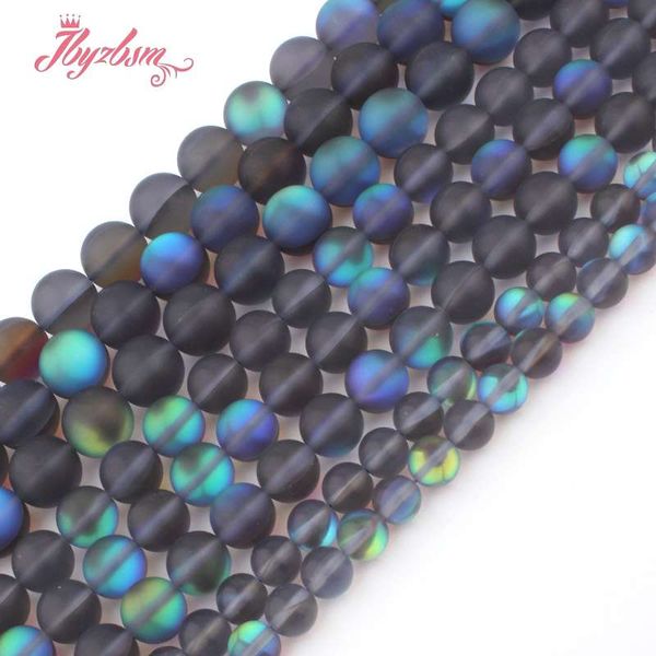 

6,8,10,12 мм Круглый Серый Мороз Матовый Лунный Камень Бусы Для DIY Ожерелье Браслеты И