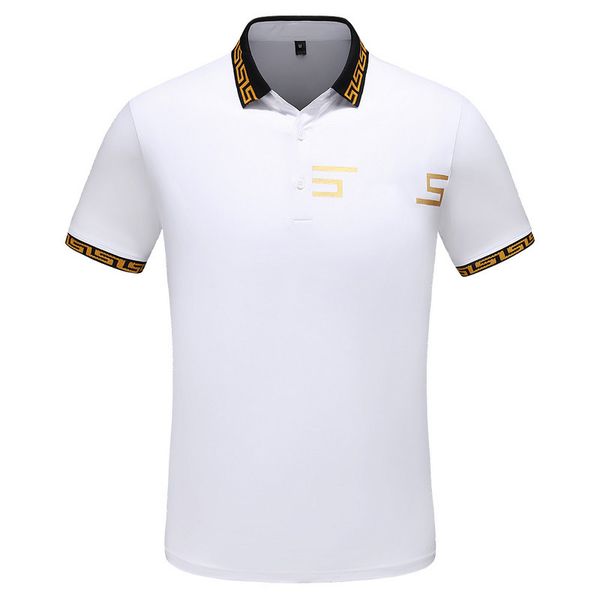 

2019 summer designer men's & women's polo shirts brand casual luxury solid fashion men clothing cotton blend 4 styles m-3xl, White;black