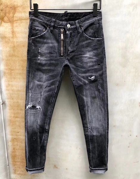 

italian brand mens designer jeans fashion hole watered ripple long denim jeans fashion trousers slim fit motorcycle pants, Blue