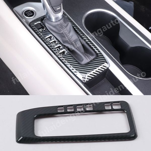 

1pcs for teana altima 2019 black titanium interior gear shift box panel cover trim car styling accessories