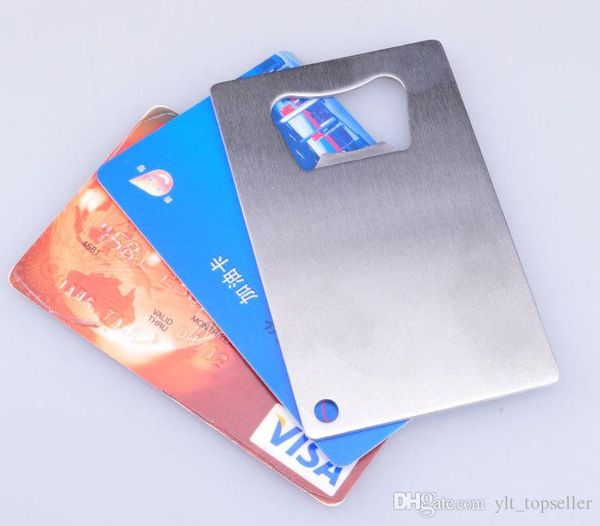 Горячая продажа новый размер бумажника из нержавеющей стали кредитной карты открывалка для бутылок визитная карточка пива открывалки
