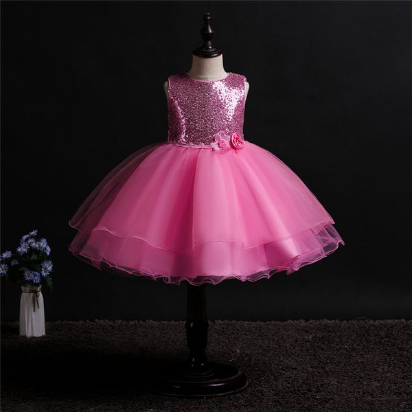 Acheter Bebe Filles Robe De Fete 2019 Elegante Fille Robe De