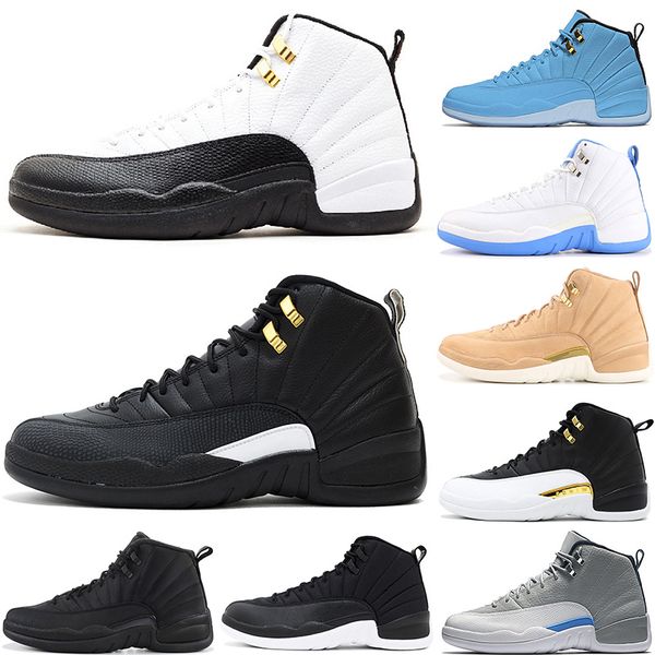 

new designer basketball shoes 12 12s red wings cny university blue flu game ov white black wolf grey mens athletic sports sneakers 7-12