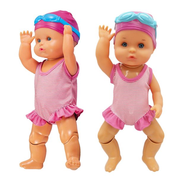 

2 pieces kids pretend play toy joint swimming doll early educational toys for kids